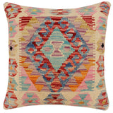 Tribal Cable Turkish Hand-Woven Kilim Pillow