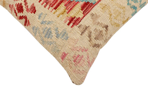 handmade Traditional Pillow Red Blue Hand-Woven SQUARE 100% WOOL Hand woven turkish pillow2 x 2