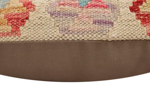 handmade Traditional Pillow Rust Blue Hand-Woven SQUARE 100% WOOL Hand woven turkish pillow2 x 2