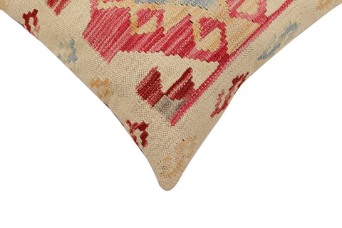 handmade Traditional Pillow Beige Pink Hand-Woven SQUARE 100% WOOL Hand woven turkish pillow2 x 2