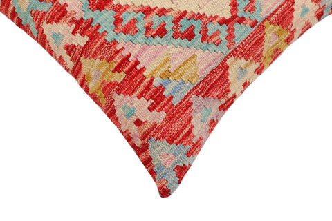handmade Traditional Pillow Red Beige Hand-Woven SQUARE 100% WOOL Hand woven turkish pillow2 x 2