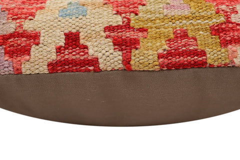 handmade Traditional Pillow Red Beige Hand-Woven SQUARE 100% WOOL Hand woven turkish pillow2 x 2
