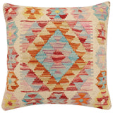 Boho Chic Caraball Turkish Hand-Woven Kilim Pillow