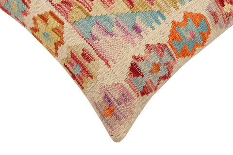 handmade Traditional Pillow Beige Red Hand-Woven SQUARE 100% WOOL Hand woven turkish pillow2 x 2
