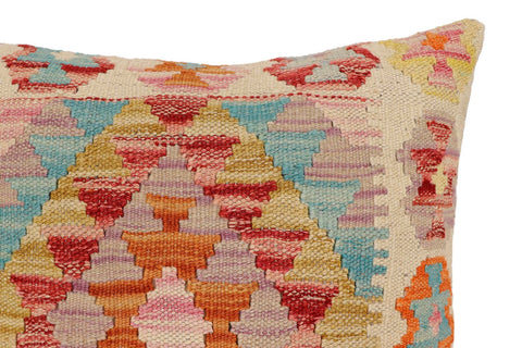 handmade Traditional Pillow Beige Red Hand-Woven SQUARE 100% WOOL Hand woven turkish pillow2 x 2