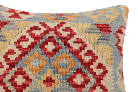 handmade Traditional Pillow Red Beige Hand-Woven SQUARE 100% WOOL Hand woven turkish pillow2 x 2