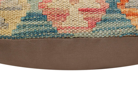 handmade Traditional Pillow Green Blue Hand-Woven SQUARE 100% WOOL Hand woven turkish pillow2 x 2