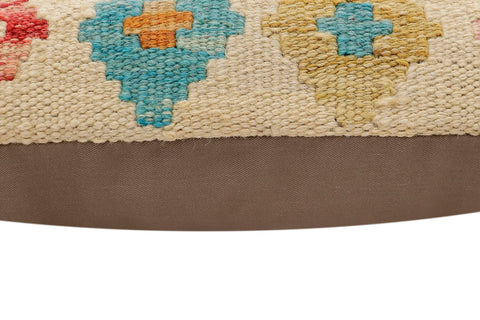handmade Traditional Pillow Beige Red Hand-Woven SQUARE 100% WOOL Hand woven turkish pillow2 x 2