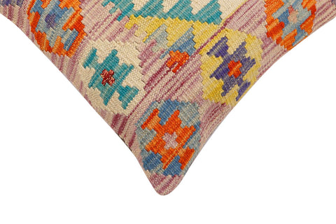 handmade Traditional Pillow Purple Beige Hand-Woven SQUARE 100% WOOL Hand woven turkish pillow2 x 2