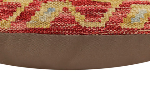handmade Traditional Pillow Rust Beige Hand-Woven SQUARE 100% WOOL Hand woven turkish pillow2 x 2