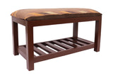 Urban Cash Kilim upholstered Handmade wood Storage Bench