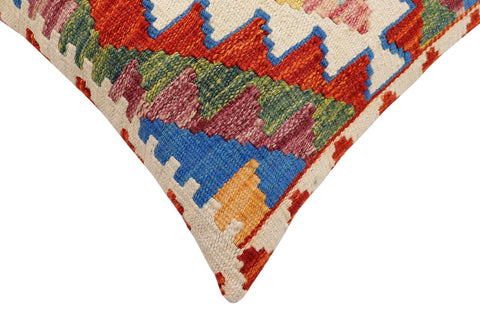handmade Traditional Pillow Rust Blue Hand-Woven SQUARE 100% WOOL Hand woven turkish pillow2 x 2