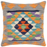 Rustic Hosea Turkish Hand-Woven Kilim Pillow