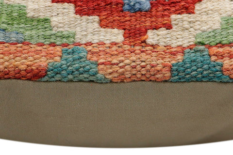 handmade Traditional Pillow Beige Rust Hand-Woven SQUARE 100% WOOL Hand woven turkish pillow2 x 2