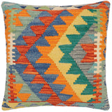 Chic Turkish Reeves hand-woven kilim pillow