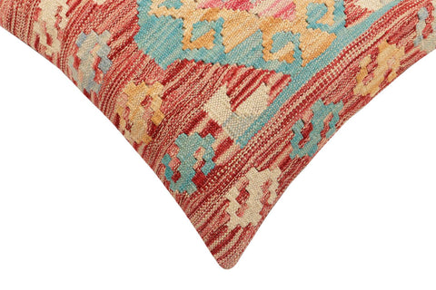 handmade Traditional Pillow Red Blue Hand-Woven SQUARE 100% WOOL Hand woven turkish pillow2 x 2