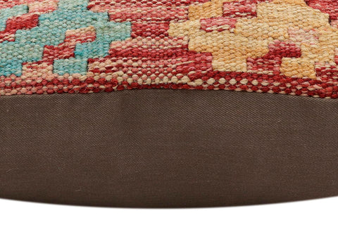 handmade Traditional Pillow Red Blue Hand-Woven SQUARE 100% WOOL Hand woven turkish pillow2 x 2