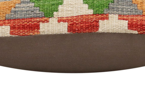handmade Traditional Pillow Rust Blue Hand-Woven SQUARE 100% WOOL Hand woven turkish pillow2 x 2