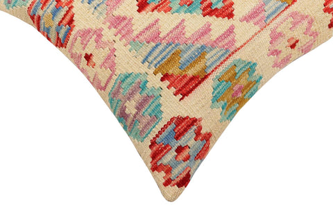 handmade Traditional Pillow Beige Red Hand-Woven SQUARE 100% WOOL Hand woven turkish pillow2 x 2
