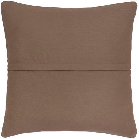 handmade Traditional Pillow Rust Blue Hand-Woven SQUARE 100% WOOL Hand woven turkish pillow2 x 2