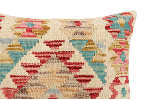 handmade Traditional Pillow Beige Red Hand-Woven SQUARE 100% WOOL Hand woven turkish pillow2 x 2