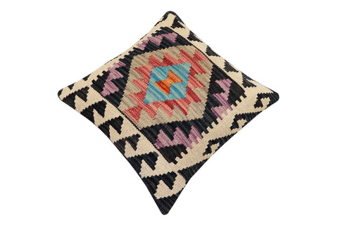 handmade Traditional Pillow Red Black Hand-Woven SQUARE 100% WOOL Hand woven turkish pillow2 x 2
