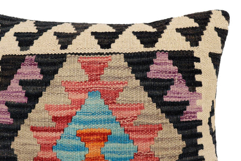 handmade Traditional Pillow Red Black Hand-Woven SQUARE 100% WOOL Hand woven turkish pillow2 x 2