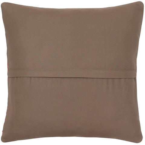 handmade Traditional Pillow Beige Red Hand-Woven SQUARE 100% WOOL Hand woven turkish pillow2 x 2