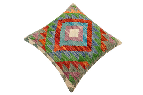 handmade Traditional Pillow Rust Beige Hand-Woven SQUARE 100% WOOL Hand woven turkish pillow2 x 2