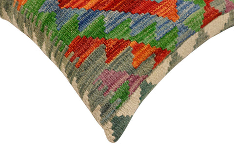 handmade Traditional Pillow Rust Beige Hand-Woven SQUARE 100% WOOL Hand woven turkish pillow2 x 2