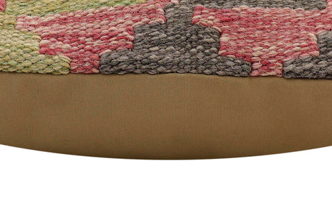 handmade Traditional Pillow Rust Blue Hand-Woven SQUARE 100% WOOL Hand woven turkish pillow2 x 2