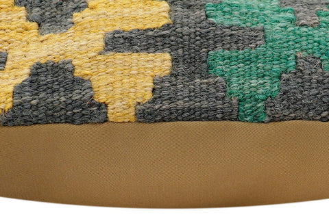 handmade Traditional Pillow Rust Charcoal Hand-Woven SQUARE 100% WOOL Hand woven turkish pillow2 x 2