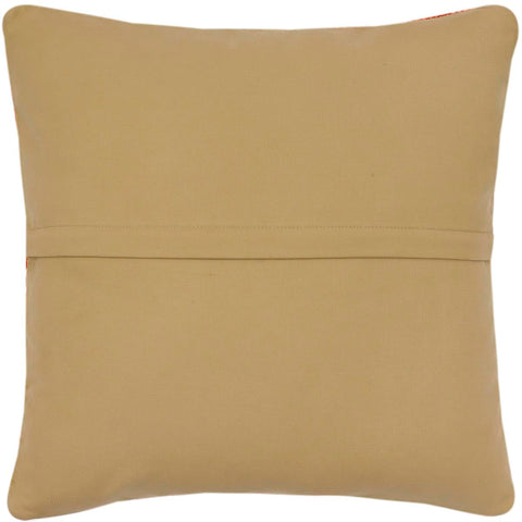 handmade Traditional Pillow Red Blue Hand-Woven SQUARE 100% WOOL Hand woven turkish pillow2 x 2