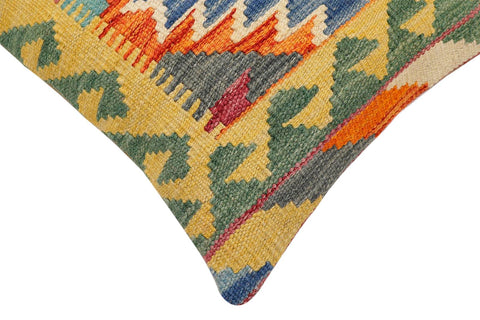 handmade Traditional Pillow Rust Blue Hand-Woven SQUARE 100% WOOL Hand woven turkish pillow2 x 2