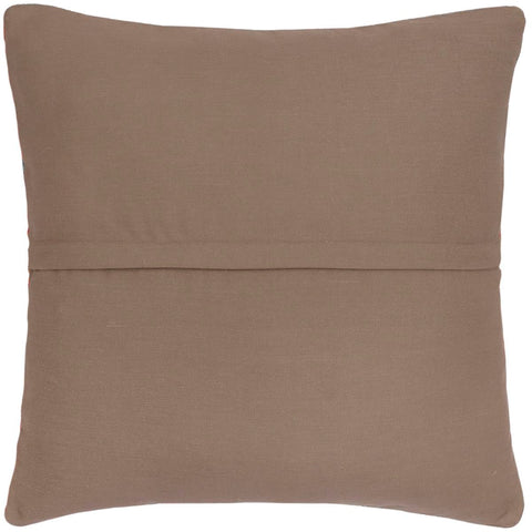 handmade Traditional Pillow Rust Blue Hand-Woven SQUARE 100% WOOL Hand woven turkish pillow2 x 2
