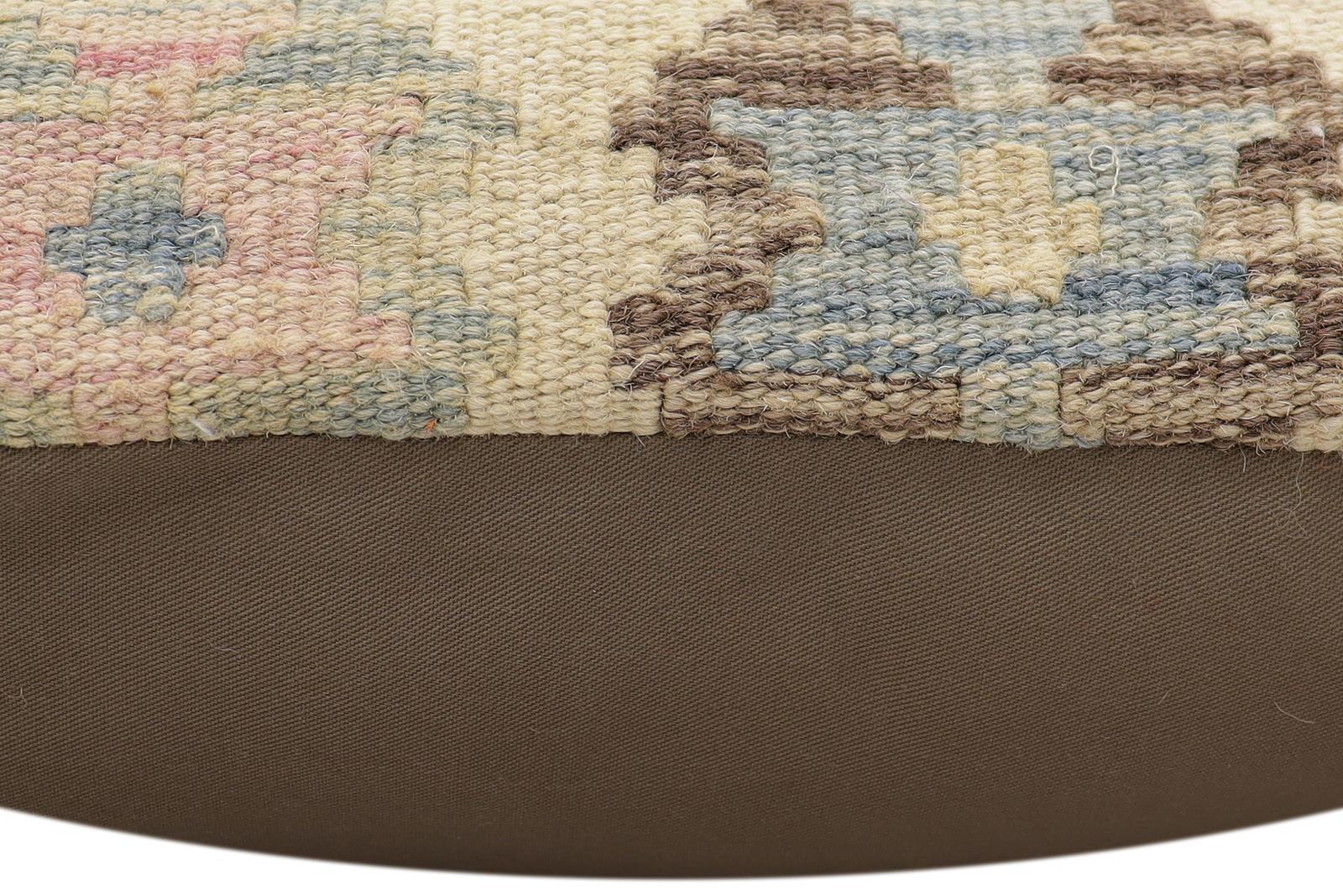 handmade Traditional Pillow Red Blue Hand-Woven SQUARE 100% WOOL Hand woven turkish pillow2' x 2'