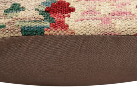 handmade Traditional Pillow Red Beige Hand-Woven SQUARE 100% WOOL Hand woven turkish pillow2 x 2