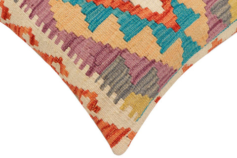 handmade Traditional Pillow Rust Blue Hand-Woven SQUARE 100% WOOL Hand woven turkish pillow2 x 2