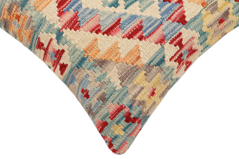 handmade Traditional Pillow Red Blue Hand-Woven SQUARE 100% WOOL Hand woven turkish pillow2 x 2