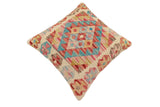 handmade Traditional Pillow Red Blue Hand-Woven SQUARE 100% WOOL  Hand woven turkish pillow  2 x 2