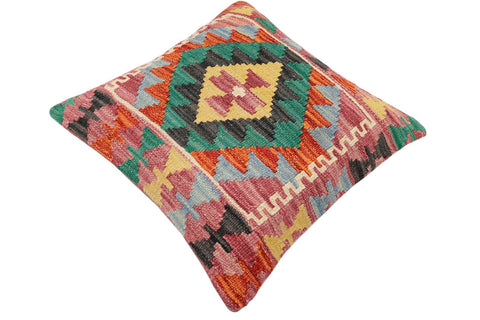 handmade Traditional Pillow Rust Red Hand-made SQUARE 100% WOOL Hand woven turkish pillow2 x 2