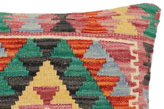 handmade Traditional Pillow Rust Red Hand-made SQUARE 100% WOOL Hand woven turkish pillow2' x 2'