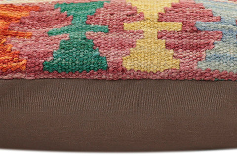 handmade Traditional Pillow Rust Red Hand-made SQUARE 100% WOOL Hand woven turkish pillow2 x 2