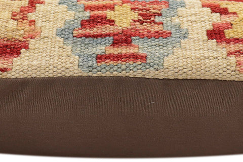 handmade Traditional Pillow Rust Red Hand-made SQUARE 100% WOOL Hand woven turkish pillow2 x 2