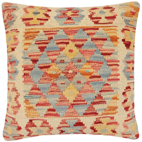 handmade Traditional Pillow Rust Red Hand-made SQUARE 100% WOOL Hand woven turkish pillow2 x 2