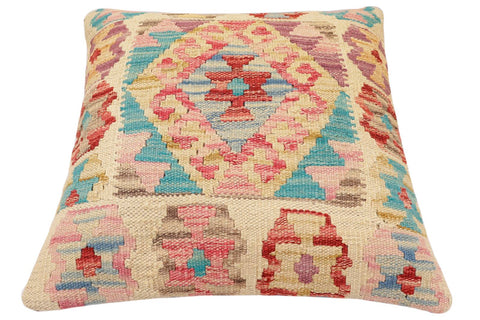 handmade Traditional Pillow Red Blue Hand-made SQUARE 100% WOOL Hand woven turkish pillow2 x 2