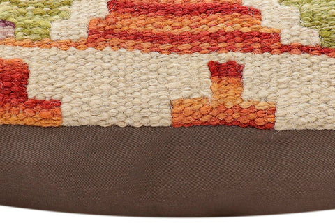 handmade Traditional Pillow Rust Blue Hand-made SQUARE 100% WOOL Hand woven turkish pillow2 x 2