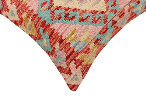 handmade Traditional Pillow Red Blue Hand-made SQUARE 100% WOOL Hand woven turkish pillow2 x 2