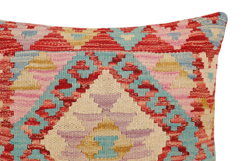 handmade Traditional Pillow Red Blue Hand-made SQUARE 100% WOOL Hand woven turkish pillow2 x 2