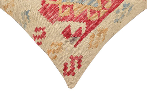 handmade Traditional Pillow Beige Red Hand-made SQUARE 100% WOOL Hand woven turkish pillow2 x 2